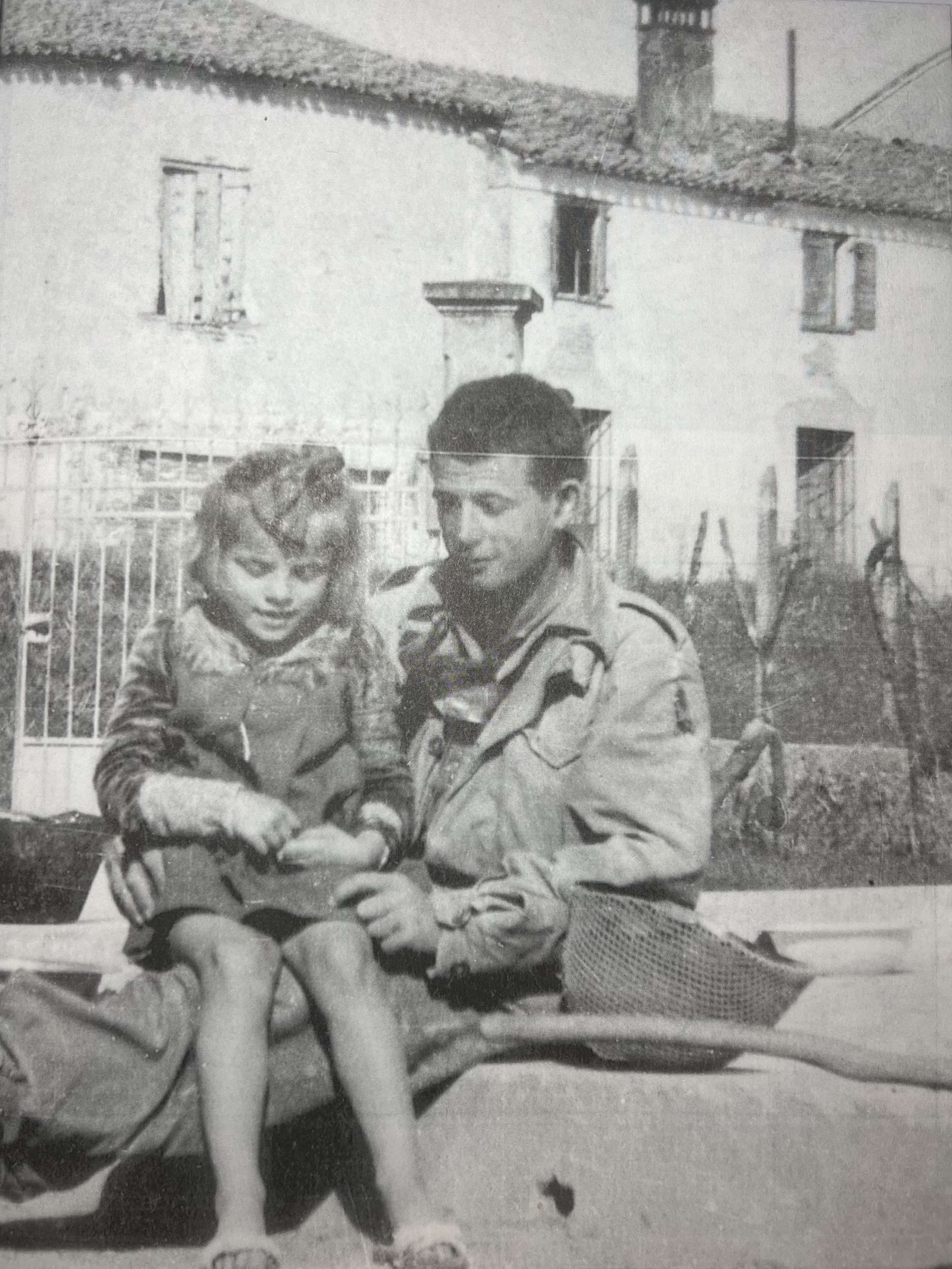 Reginald Carlson with Italian girl