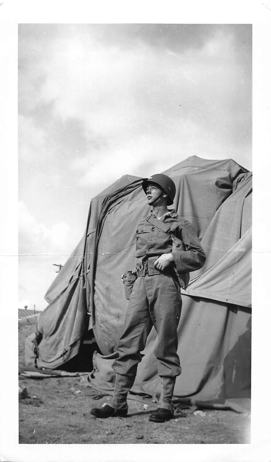 Soldier in full field gear