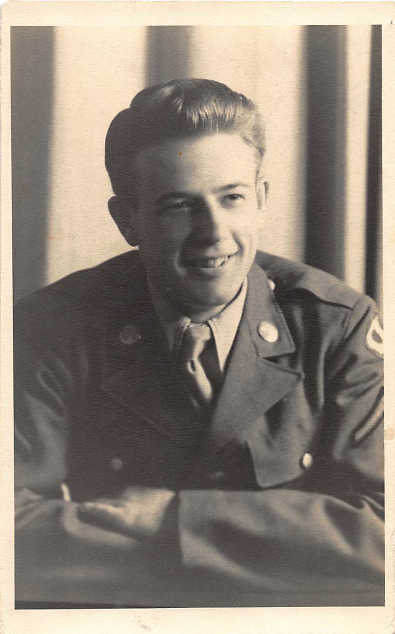 Formal studio portrait in uniform