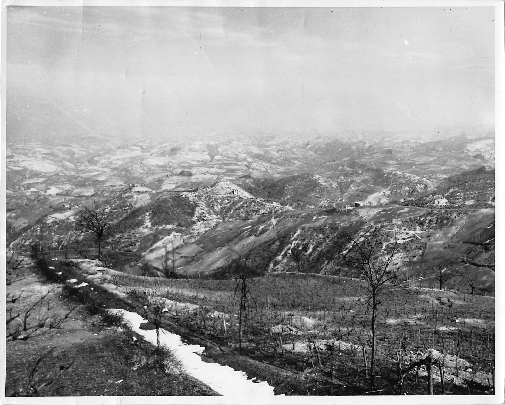 Apennine terrain from elevation